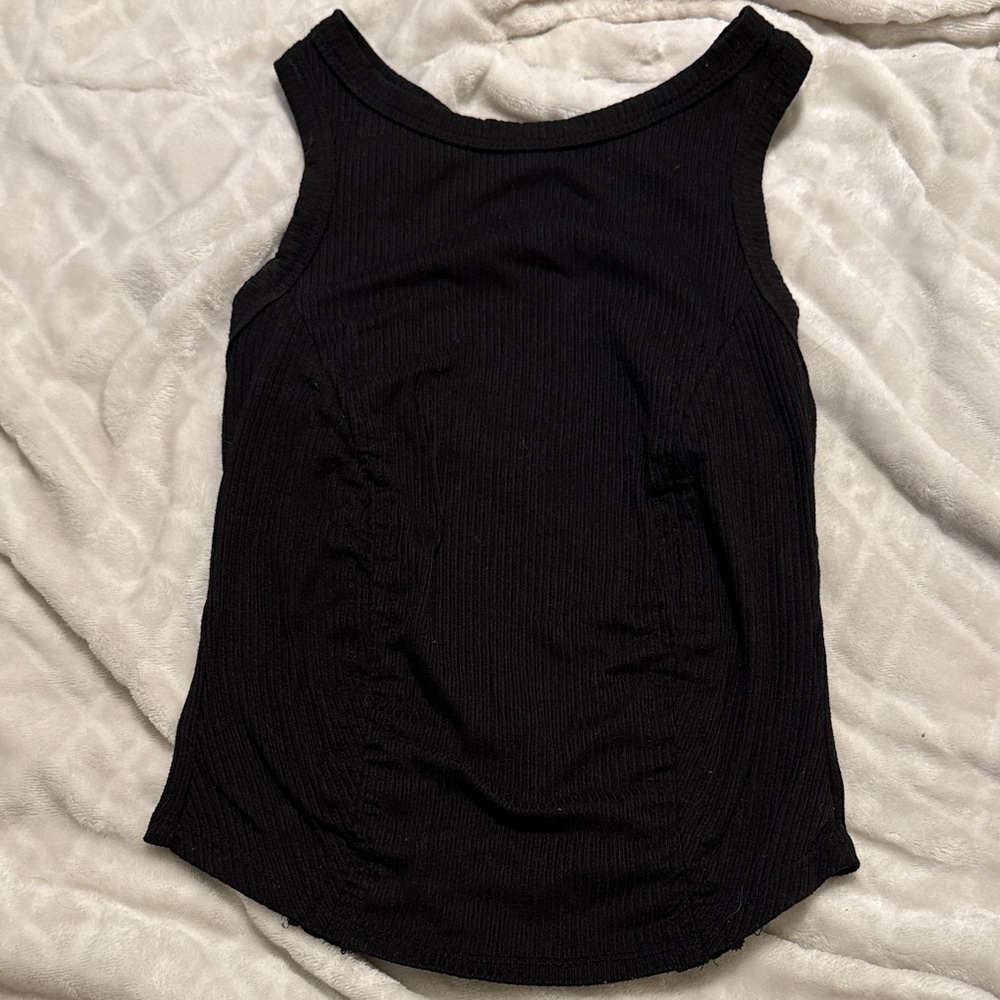 Elegant Black Sleeveless Crop Top